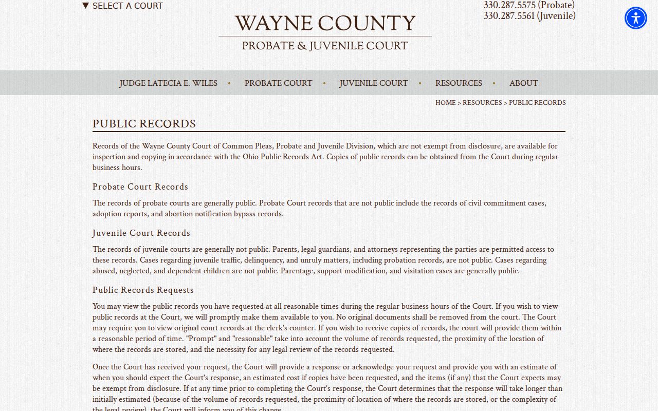 Wayne County case search Probate and Juvenile public records guidance
