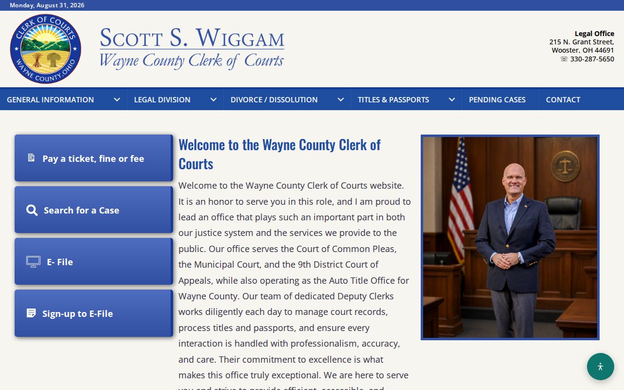 Wayne County court docket Clerk of Courts records and search portal