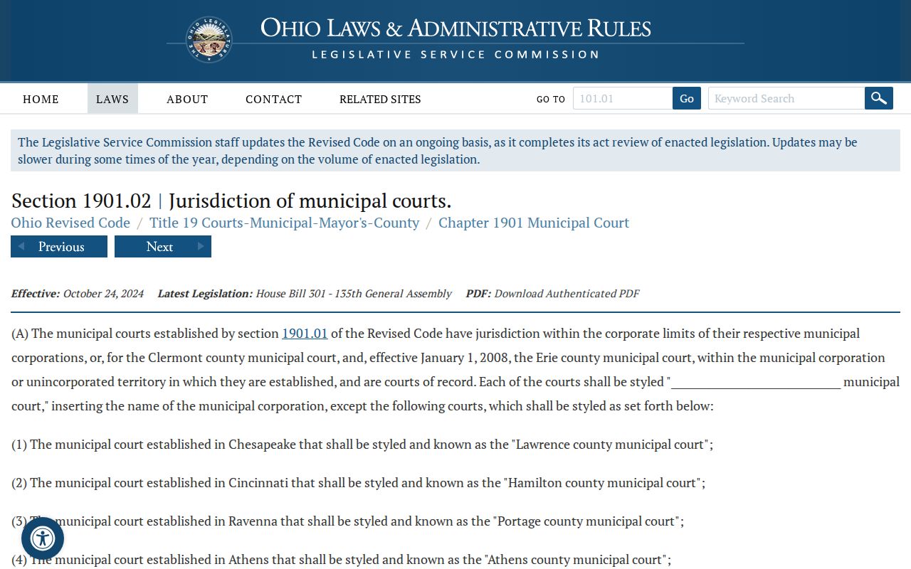 Rittman court records countywide Municipal Court jurisdiction