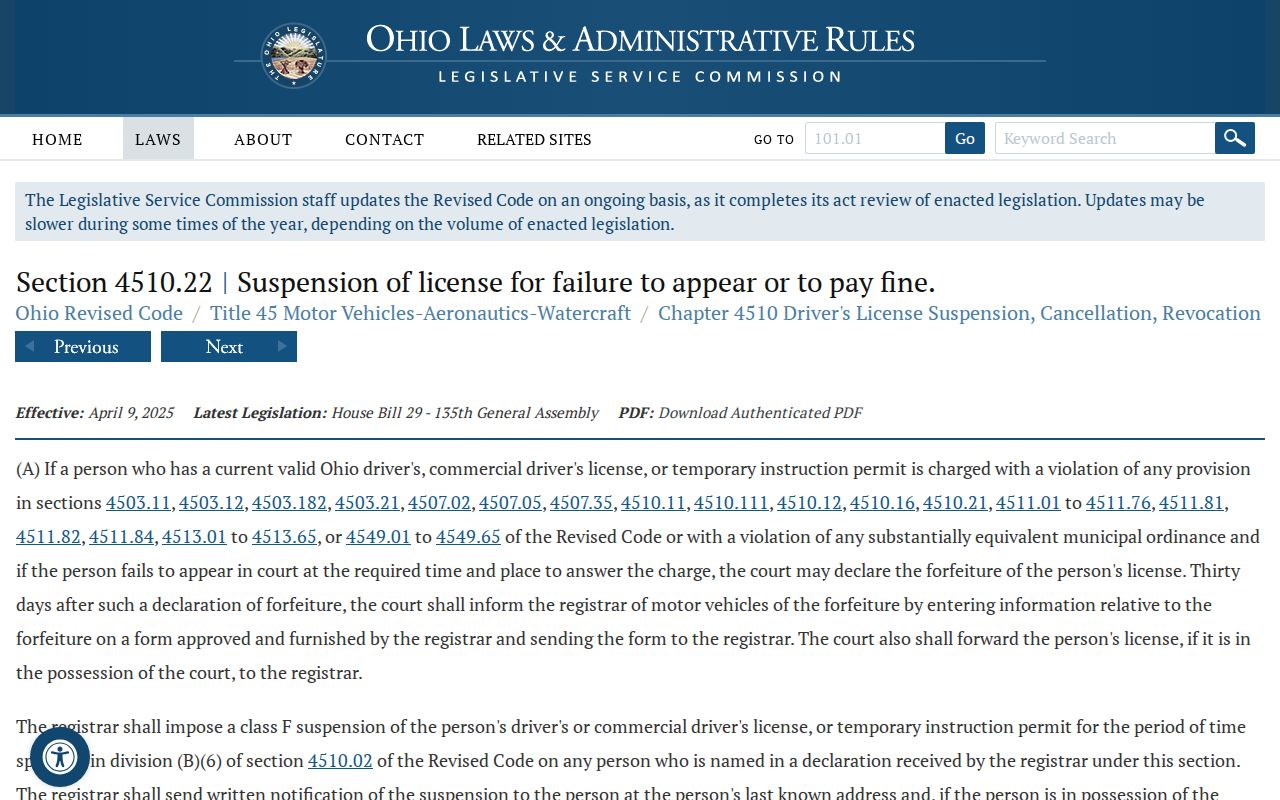 Wayne County traffic court records failure to appear statute