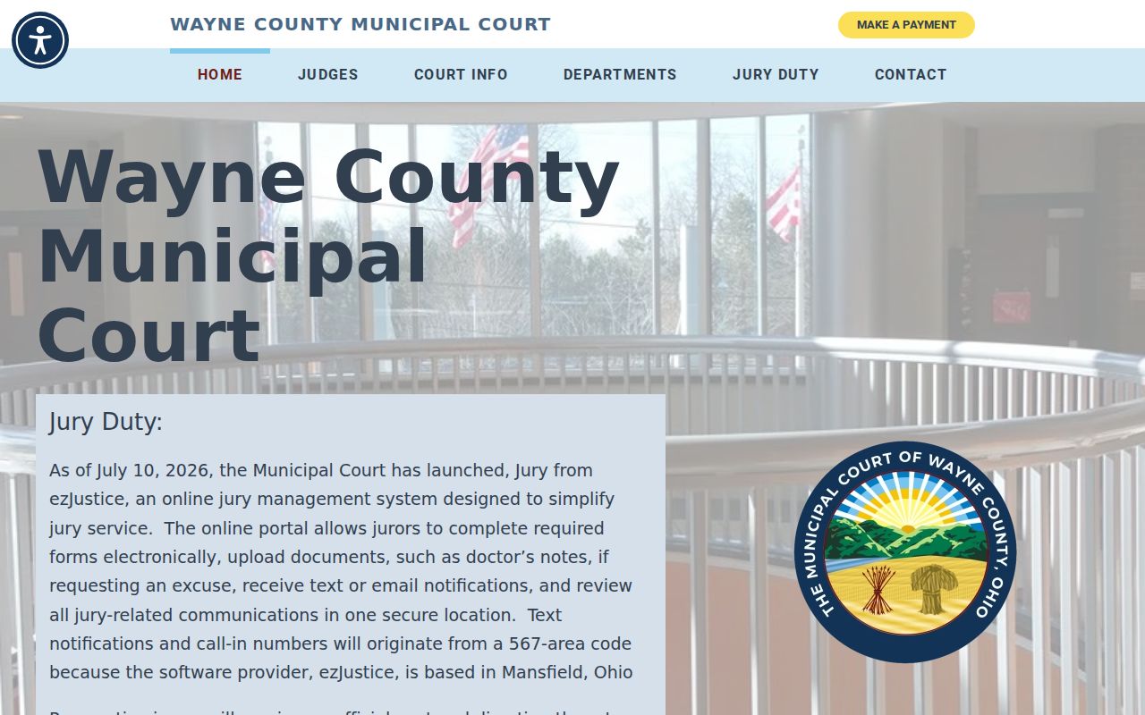 Wooster court records Wayne County Municipal Court information